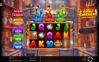 Red Hot Chilli Chickens – Feature in play