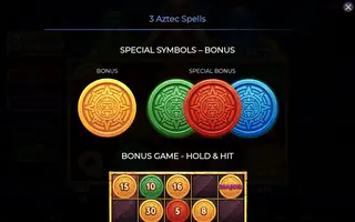 3 Aztec Spells – Paytable