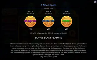 3 Aztec Spells – Paytable