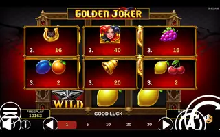 Golden Joker Halloween – Feature in play