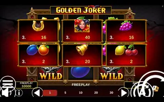 Golden Joker Halloween – Paytable
