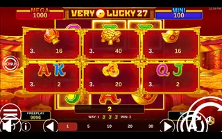 Very Lucky 27 – Winning spin