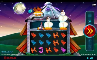 Lucky Clucks 3: Barnyard Blastoff – Feature in play