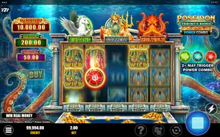 Poseidon: Trident’s Riches Power Combo – Feature in play