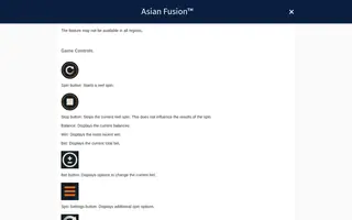 Asian Fusion – Game rules