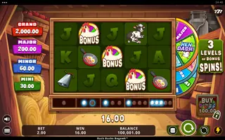 Buck Bucks Bagawk – Winning spin