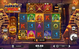 Pharaoh’s Rage UltraSpinz – Winning spin