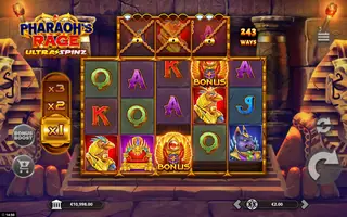 Pharaoh’s Rage UltraSpinz – Feature in play