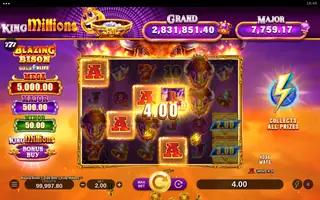 Blazing Bison Gold Blitz King Millions – Winning spin