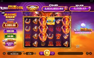 Blazing Bison Gold Blitz King Millions – Winning spin