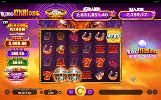 Blazing Bison Gold Blitz King Millions – Winning spin