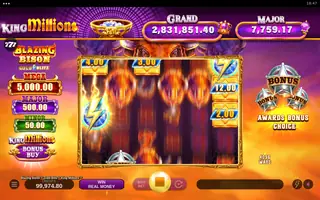 Blazing Bison Gold Blitz King Millions – Winning spin