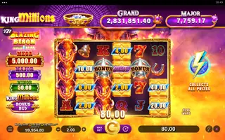 Blazing Bison Gold Blitz King Millions – Feature in play