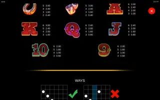 Blazing Bison Gold Blitz King Millions – Paytable