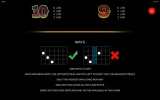 Blazing Bison Gold Blitz King Millions – Paytable