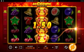 40 Crown Hotfire – Winning spin