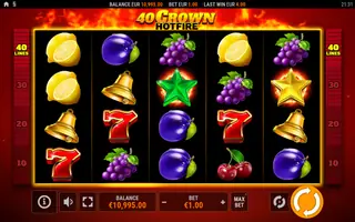 40 Crown Hotfire – Winning spin