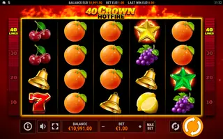 40 Crown Hotfire – Winning spin