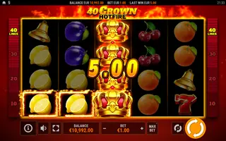 40 Crown Hotfire – Winning spin
