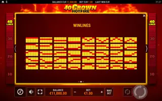 40 Crown Hotfire – Game rules