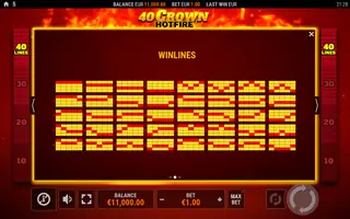 40 Crown Hotfire – Game rules