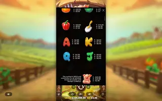 Pig Farm – Paytable