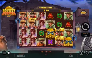 Bounty Hunter MultiBoost – Feature in play