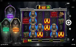 Wild Tomb Nightmare – Feature in play