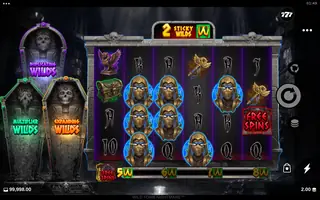 Wild Tomb Nightmare – Feature in play