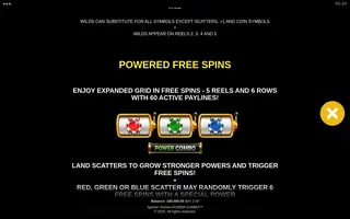 Spinnin’ Riches POWER COMBO – Game rules