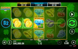 Clovers and Diamonds 40 – Winning spin