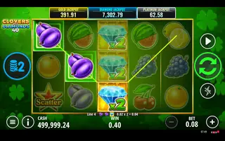 Clovers and Diamonds 40 – Feature in play
