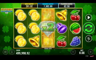 Clovers and Diamonds 40 – Feature in play