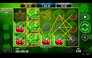 Clovers and Diamonds 40 – Feature in play