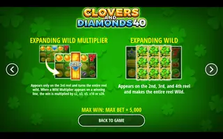 Clovers and Diamonds 40 – Game rules