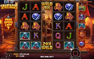 Eye of Spartacus – Feature in play