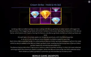 Crown Strike – Hold & Hit 3×3 – Game rules