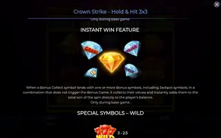 Crown Strike – Hold & Hit 3×3 – Game rules