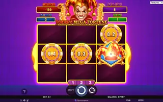 Joker’s Mega Fortune – Blast The Bonus 3×3 – Bonus round