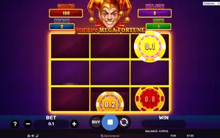 Joker’s Mega Fortune – Blast The Bonus 3×3 – Bonus round