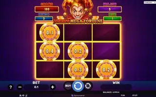 Joker’s Mega Fortune – Blast The Bonus 3×3 – Bonus round