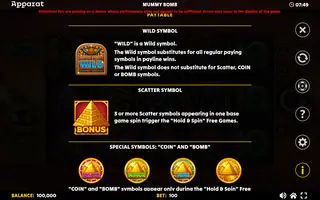Mummy Bomb – Game rules