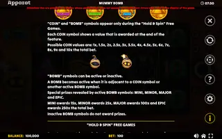 Mummy Bomb – Game rules