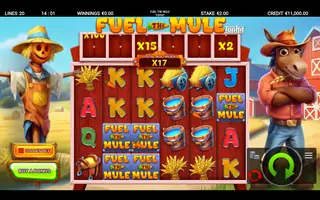 Fuel the Mule – Feature in play