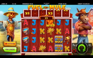 Fuel the Mule – Feature in play