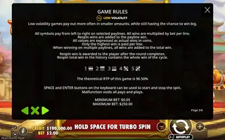 Lucky Tiger 1000 – Game rules