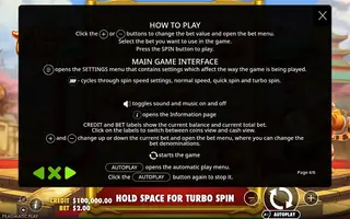 Lucky Tiger 1000 – Game rules
