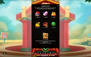 Cachorro Sortudo – Paytable
