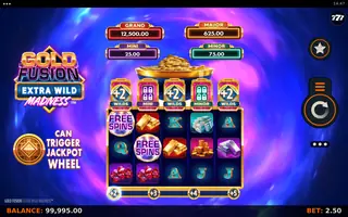 Gold Fusion Extra Wild Madness – Feature in play