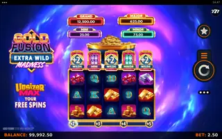 Gold Fusion Extra Wild Madness – Feature in play